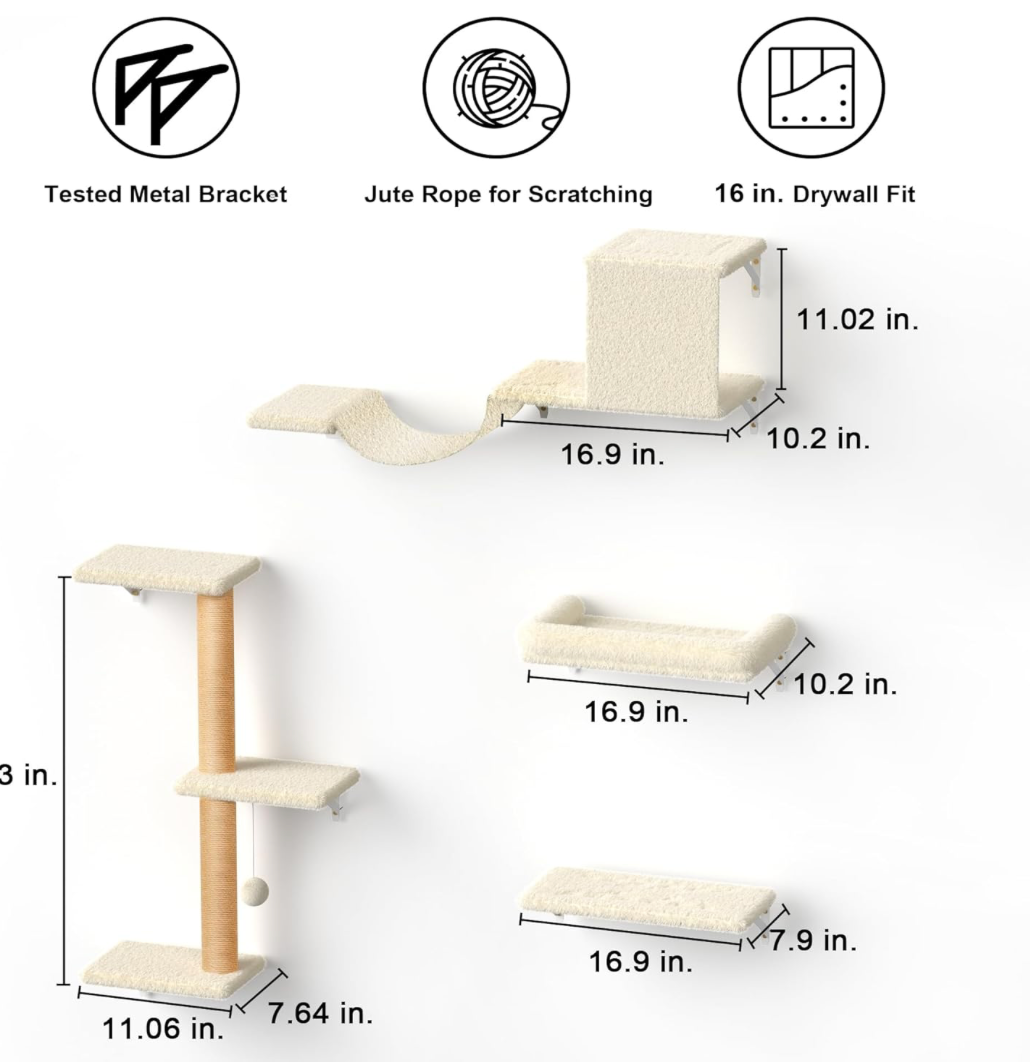 4 in 1 Large Cat Walls Furniture Set