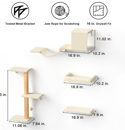 4 in 1 Large Cat Walls Furniture Set