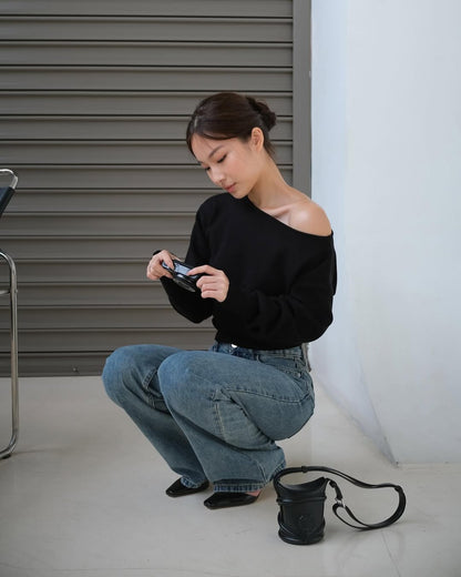 Aimee Off-shoulder Knit Top